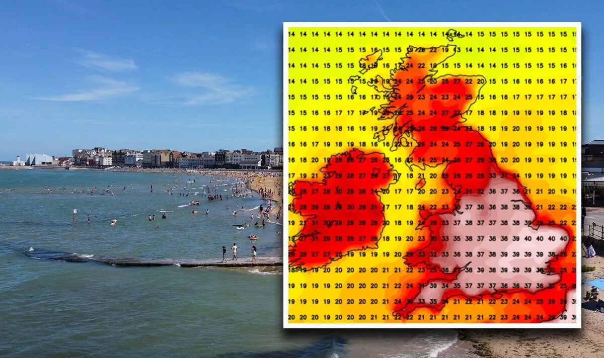 Hot weather mapped: Exactly what to expect in your area on Monday | Weather | News