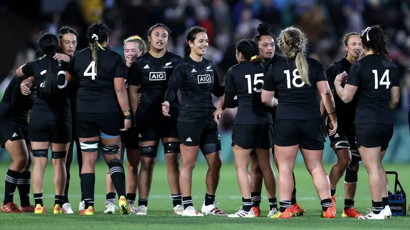 Black Ferns react after their second Test against England.